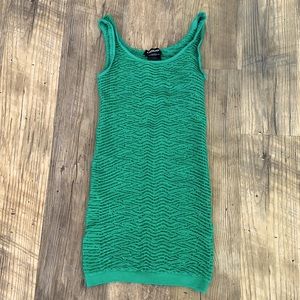 BEBE Scrunch Bodycon Dress - Emerald Green